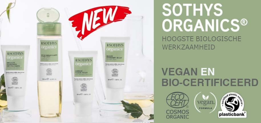 Produits Sothys Organics avec ingrédients naturels
