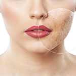 Produits de soin des cicatrices pour le visage et le corps