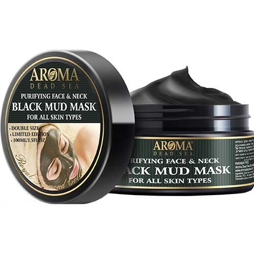 Aroma Dead Sea Purifying Face and Neck Black Mud Mask