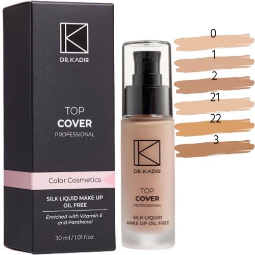 Silk Liquid Make UP 6 shades Top cover Dr Kadir